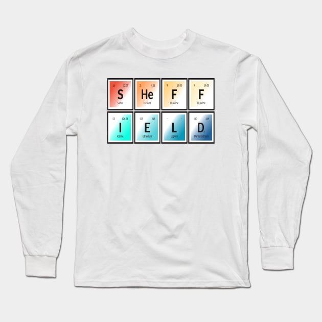 Sheffield Table of Elements Long Sleeve T-Shirt by SupixIUM